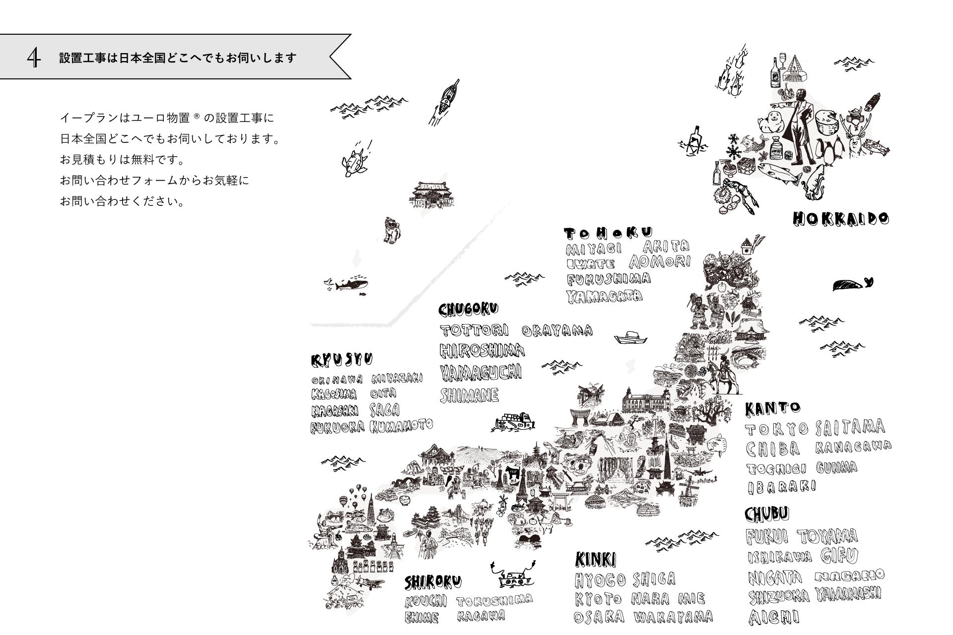 物置の組み立て工事について