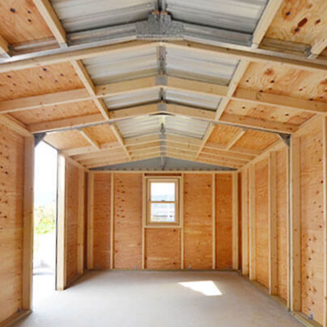 物置の木質インテリア