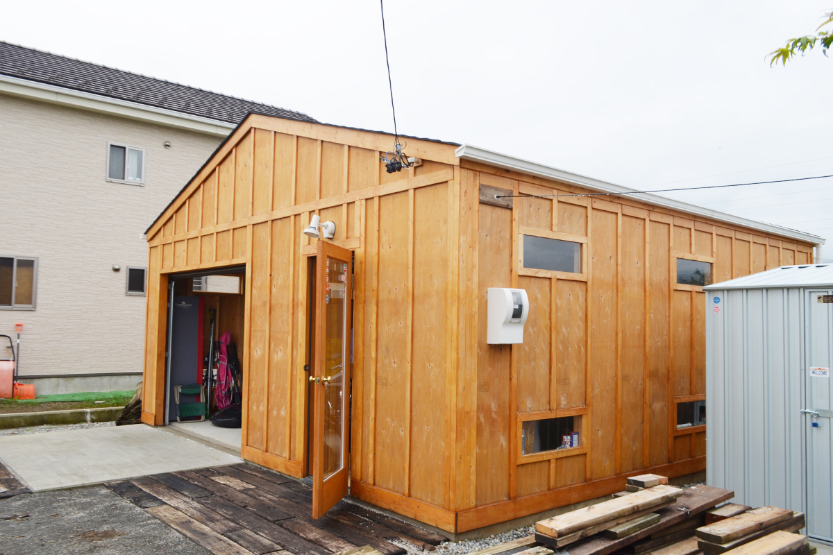 木造物置 ガレージ 施工事例