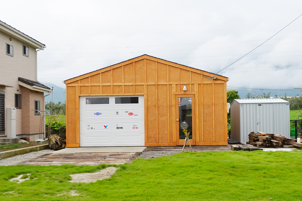 木造物置 ガレージ 施工事例