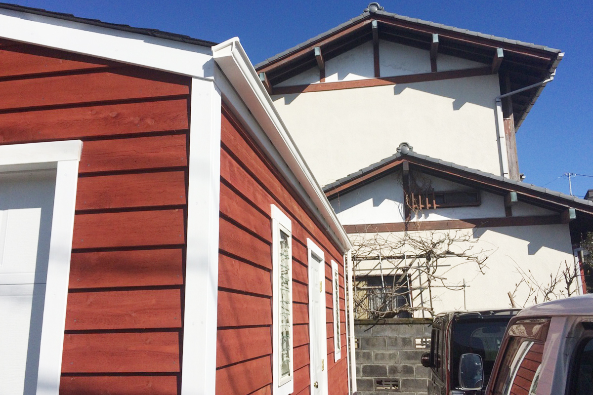 木造物置 施工事例 ガレージ