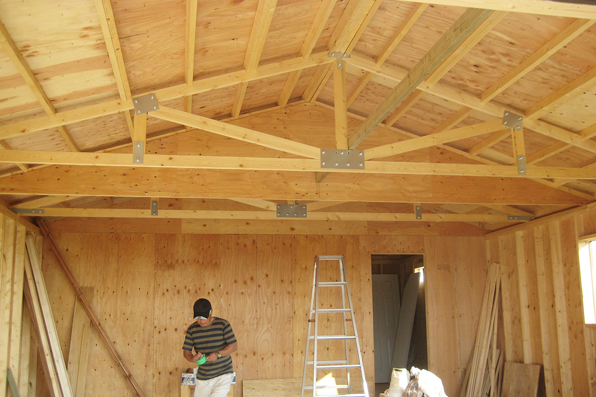 木造ガレージ 施工事例