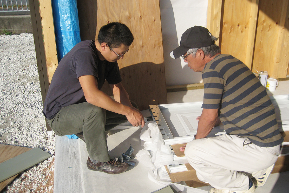 木造ガレージ 施工事例