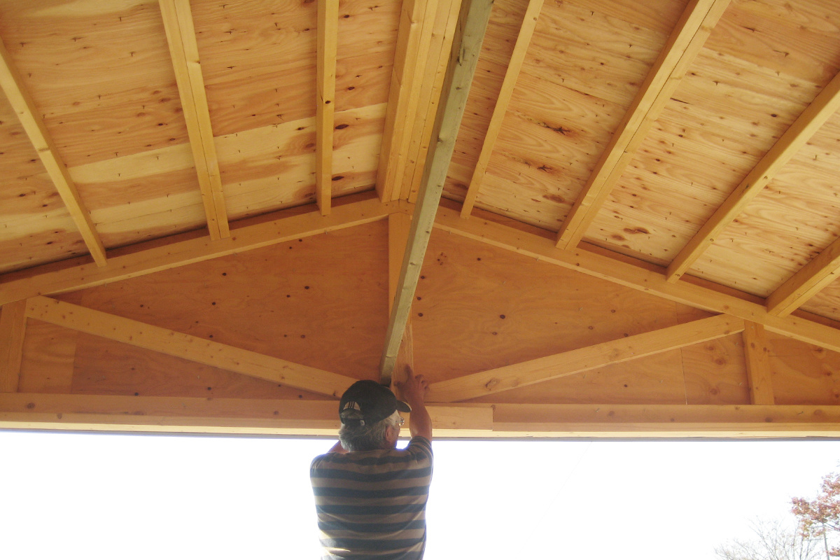 木造ガレージ 施工事例