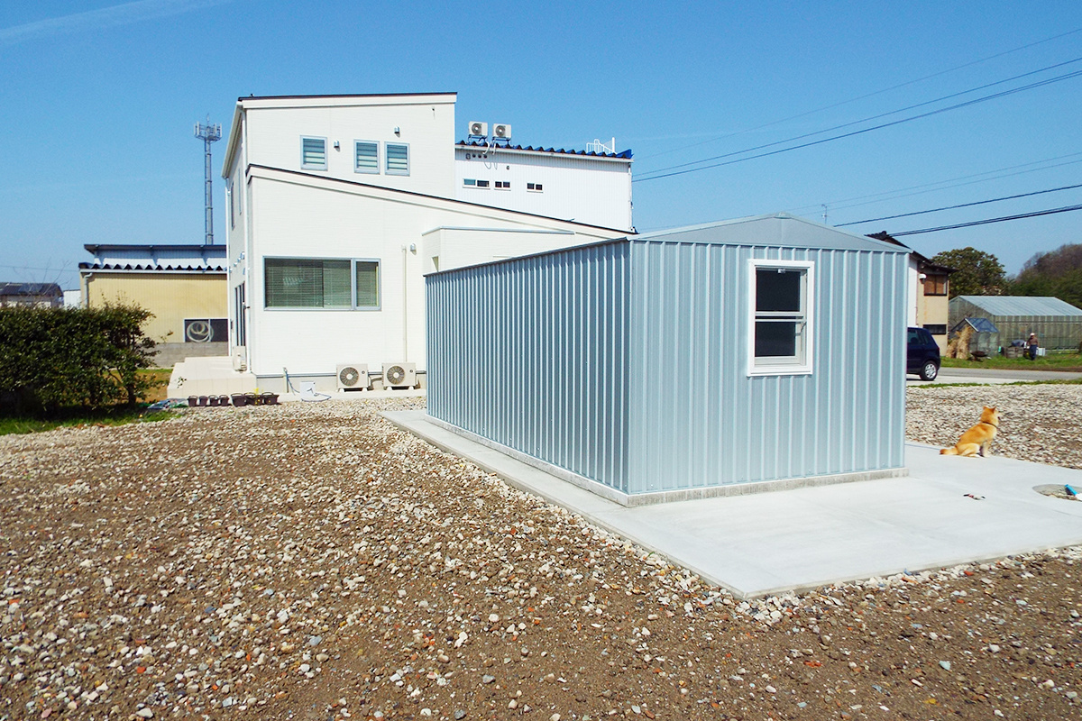 木造ガレージ 施工事例