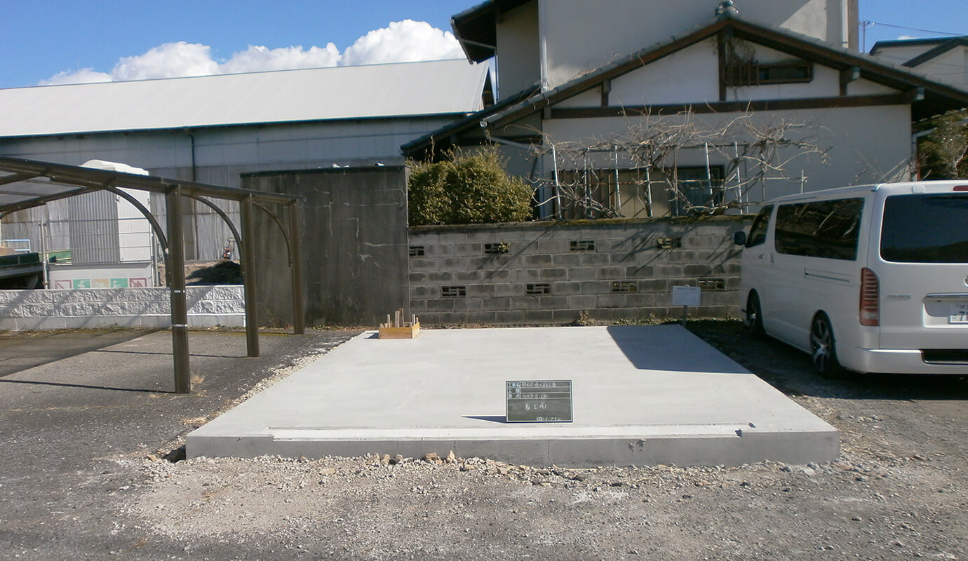 木造物置 施工事例 ガレージ