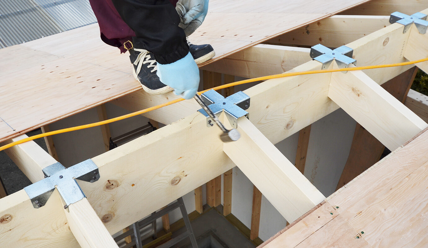 木造物置 施工事例 ガレージ