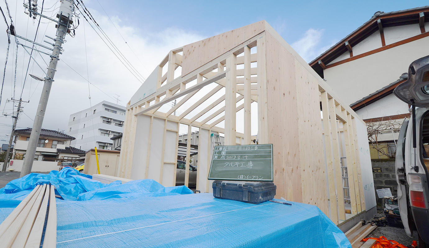 木造物置 施工事例 ガレージ