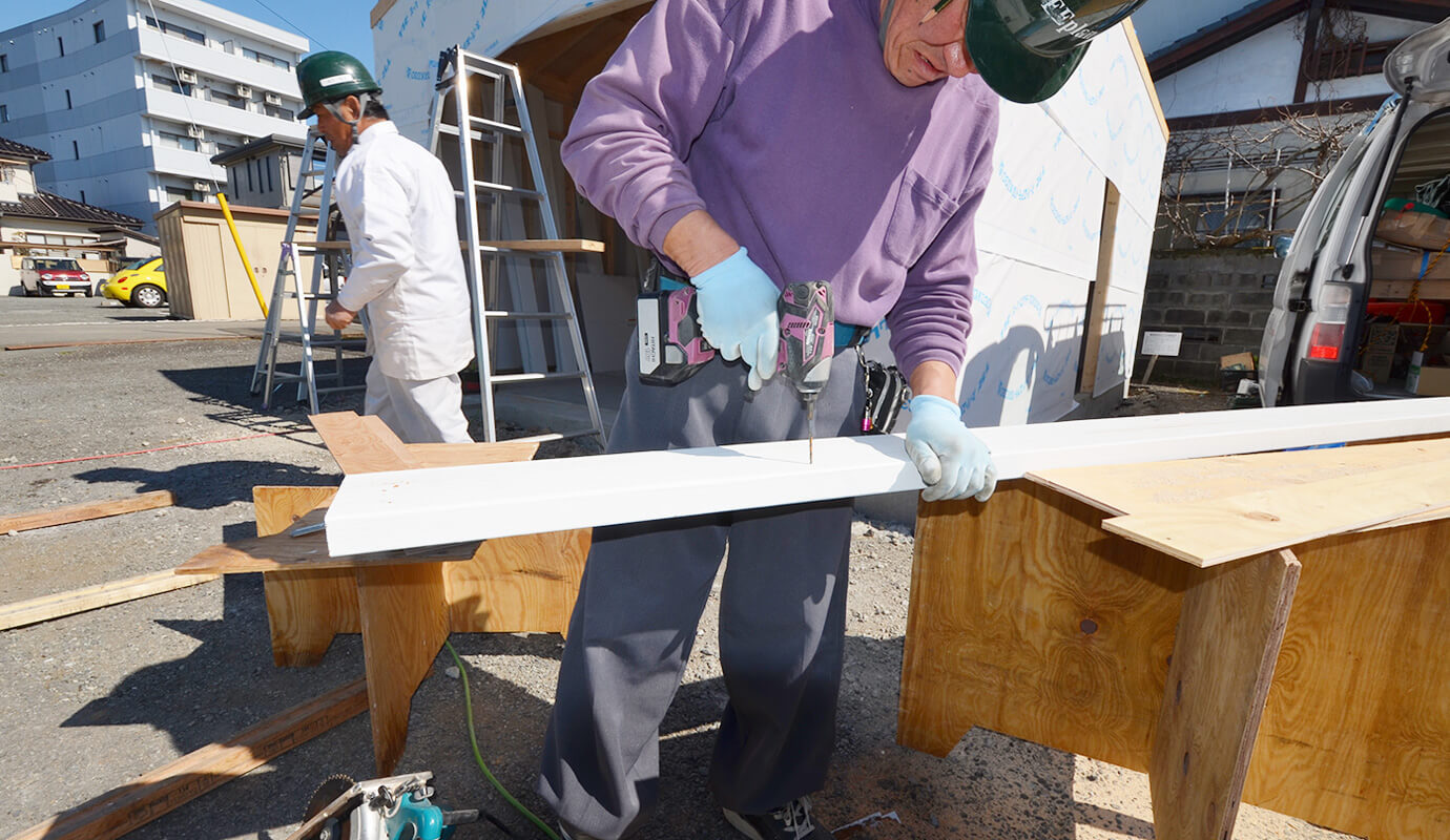 木造物置 施工事例 ガレージ