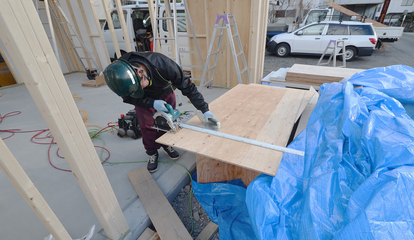 木造物置 施工事例 ガレージ