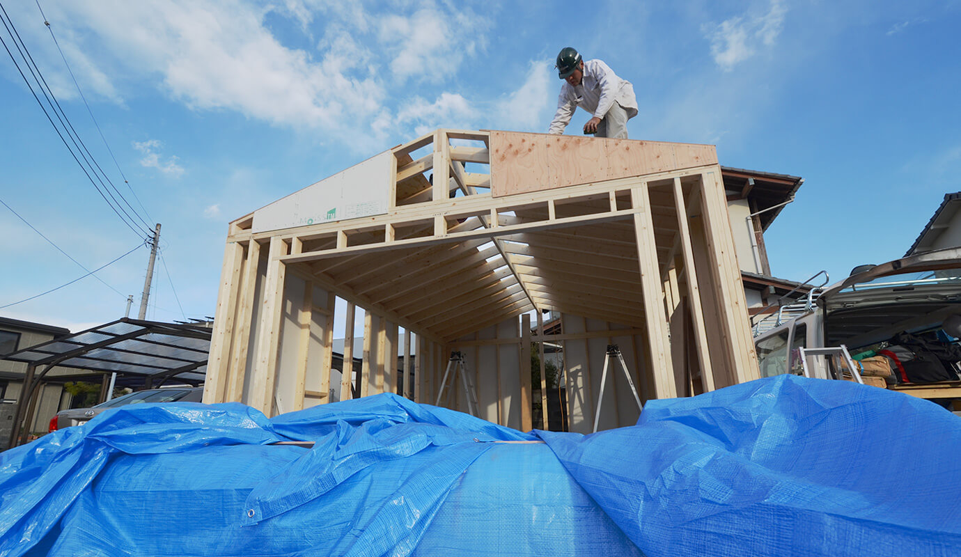 木造物置 施工事例 ガレージ
