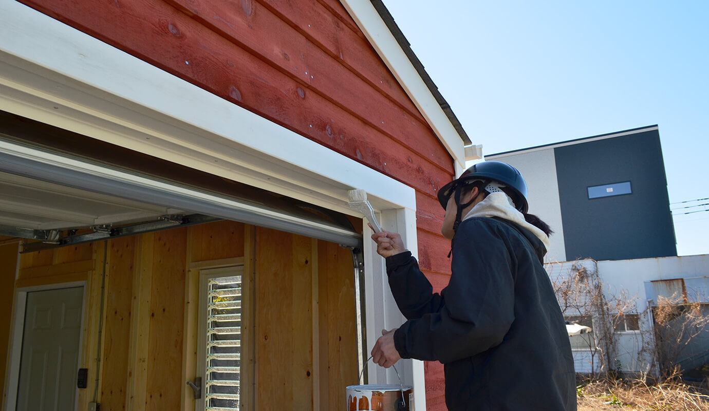木造物置 施工事例 ガレージ