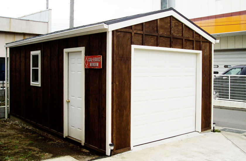 木造ガレージ 施工事例