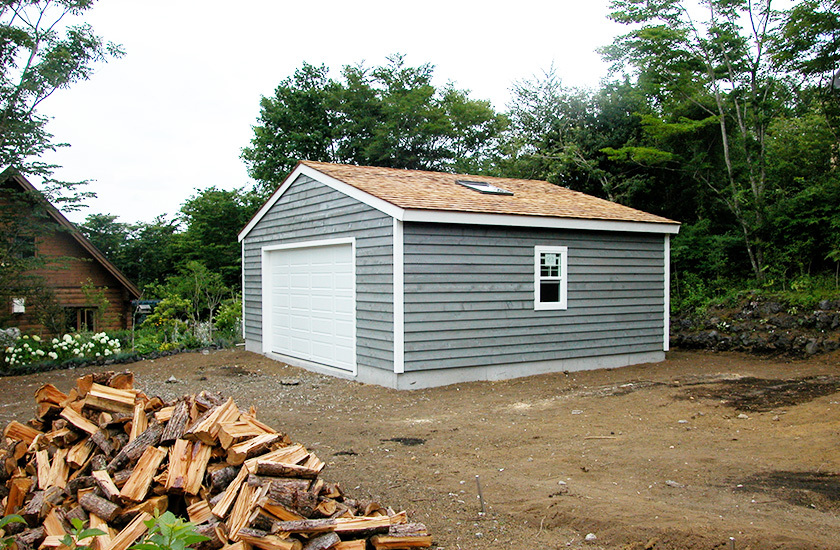 木造ガレージ 施工事例