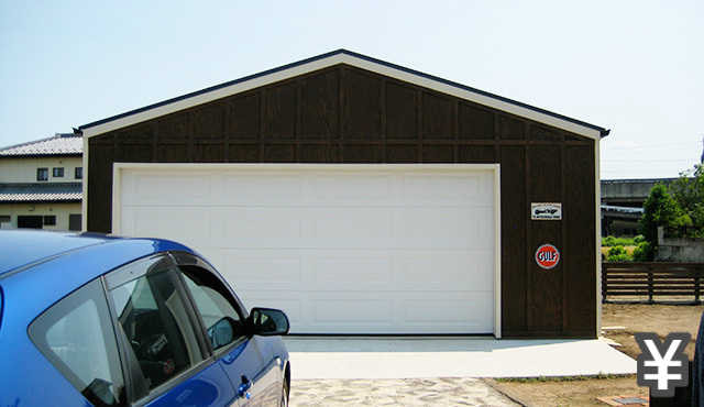 木造ガレージ,倉庫,車庫,住宅