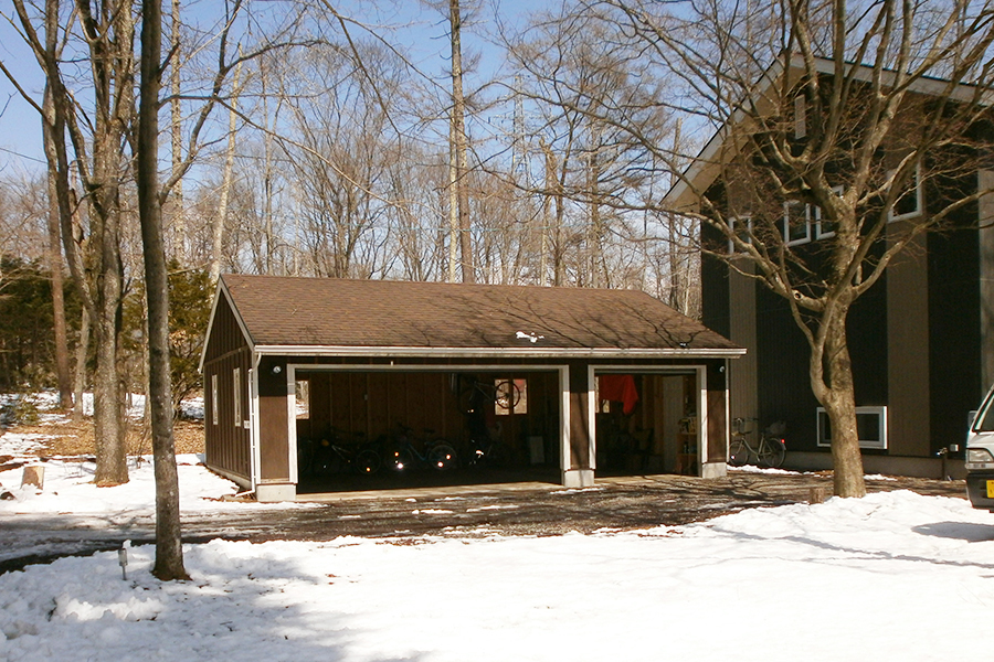 3台用 木造ガレージ