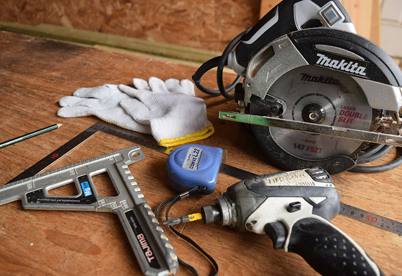 木の質感を生かした木造ガレージG-BB写真