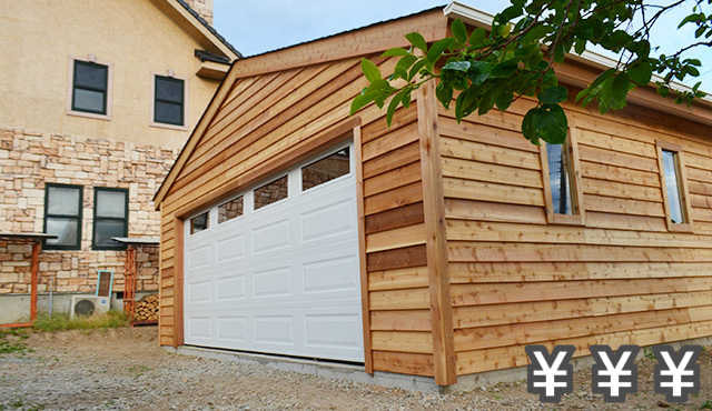 木造ガレージ,倉庫,車庫,住宅