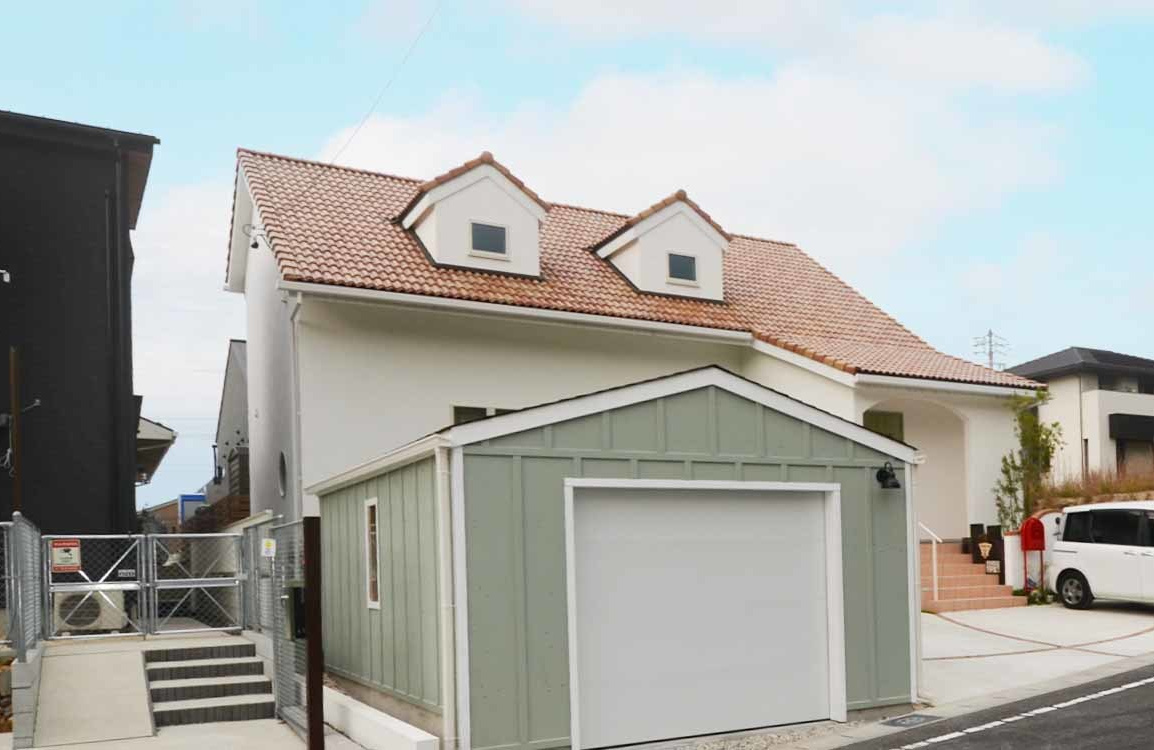 木造ガレージ 住宅